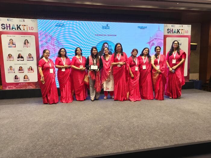 CA Sonam Khandelwal with the Women in ISHRAE committee